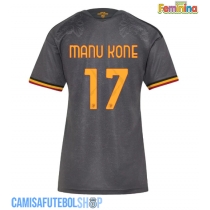 Camisa de time de futebol AS Roma Manu Kone #17 Replicas 3º Equipamento Feminina 2026-27 Manga Curta